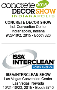 2015 Concrete Decor and ISSA Show Booth Information